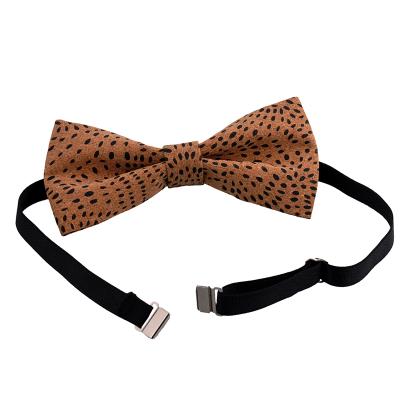 China New 2019 Fashion Striped Handmade Men's Bowties Dot Cork Bow Tie TE061 for sale