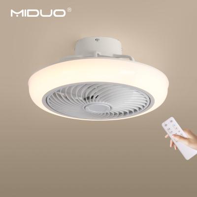 China Modern Home Living Room Bedroom Color Adjustable With Remote Control Led Fan Ceiling Light for sale