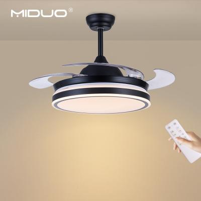 China Modern With Remote Control Dimmable Led Ceiling Light 3000-6500K With Skin Fan Led Ceiling Fan Light for sale