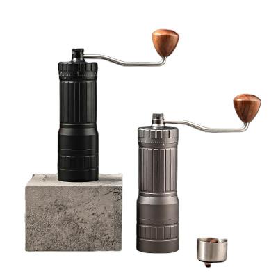 China PORTABLE Hand Grinding Machine for Espresso Coffee Grinder with 30 Capacity Hand Grinding Manual 48 Coffee Bean 420 Knife Steel Disc for sale