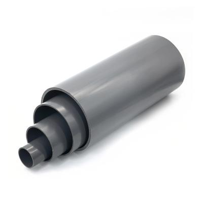 China Durable Rubber Joints And Solvent Cement Joints Water Pipe White/Grey Plastic PVC/UPVC/MPVC Pipe For Water Supply for sale