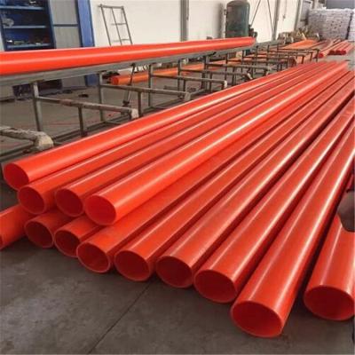 China Durable flame retardant plastic cable protection conduits are largely used for protection of power lines on construction sites. for sale