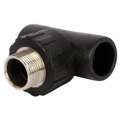 China Kinds Polyethylene Pipe Male Thread Reducing Tee Female Thread Tee SDR11 Pn16 1.6MPa HDPE Pipe Fittings For Water Supply for sale