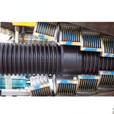 China Black Industry Agriculture Manufacturer Sn 8 HDPE Double Wall Corrugated Pipe PE Sewer System HDPE Pipeline Pipe for sale