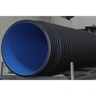 China Industry Agriculture HDPE Double Wall Corrugated Pipe Water Pipe Drainage Dwc Plastic Culvert Pipe For Drainage for sale