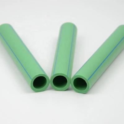 China Full PPR Pipe Pn20 Pn25 4m/PCS Polyethylene Plastic Water PPR Plastic Pipe Construction Form Polyethylene Tubo PPR Verde Green Color for sale