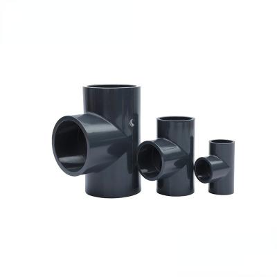 China DN63 DN70 DN90 DN110 DN125 DN140 DN160 DN200 Kinds PVC Pipe Fittings Tee for sale