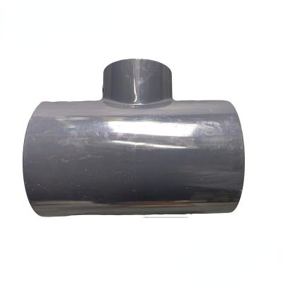 China Kinds Wholesale Rate Price Factory Direct Sale Pn16 Solvent Cement Reducing Tee Equal Tee For Water Pipe PVC Pipe for sale