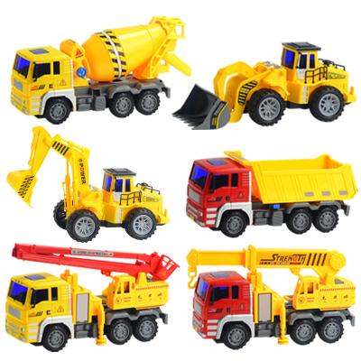 China Diecast Model Cars Set Simulation Toy DieCast Toy Engineering Vehicles Friction Toy Car Excavator Toy Cars For Boys for sale