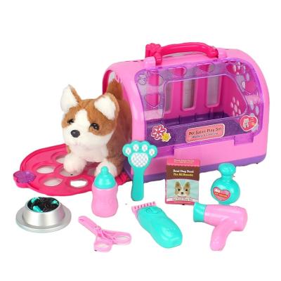 China 2021 Cute Beautician Pet Toy Plastic Toy Role Playing Toy Set For Girls And Children for sale