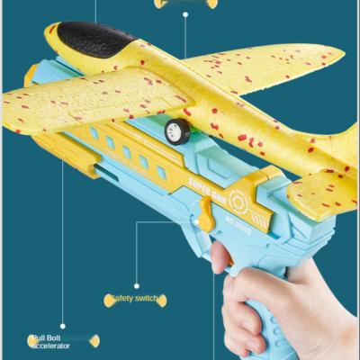 China Other Newest Children's Battle Shooting Game Toys 4 in 1 Flight Set EVA Foam Soft Bullet Space Gun for sale