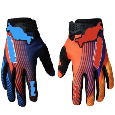 China Hot Sale BMX ATV Off Road Motorcycle Full Finger Gloves Universal Full Finger Color Dual Color Dirt Bike Gloves for sale