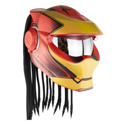 China DOT Predator Outdoor Activity Helmet Full Face Motorcycle Helmet Ironman Motorcycle Street Speed ​​EEC Retro Approved Cool Casco Moto for sale