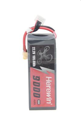 China Herewin 6S Lipo Soft Case Fpv Batterij 9000mAh 100C Pack Voor RC Te koop