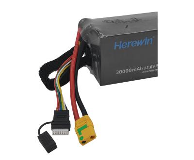 Κίνα 22.8V 30000mAh High Voltage UAV μπαταρία PackPouch Cell Herewin 6S1P μπαταρία Drone προς πώληση