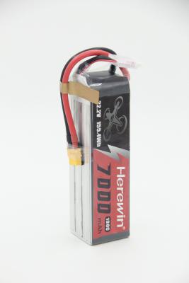 China Hierwin High Rate Fast Speed 6s Batterie fpv 100C 7Ah FPV Drohnenbatterie 822g zu verkaufen