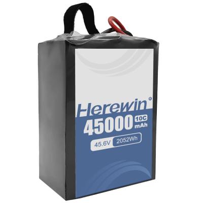 China Herewin Semi Solid State Battery 12S1P 45.6V 45000mAh For Large Industrial UAV Drone With HIgh Discharge Rate for sale