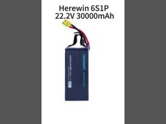 Herewin 6S1P 30000mAh LiPo Pouch Cell Battery Pack 22.2V