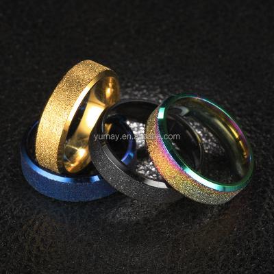 China 2022 CLASSIC Jewelry Men Women Spinning Finger Frosting Stainless Steel Ring For Anxiety Ring Spinning Fidget Anti Anxiety Spinner for sale