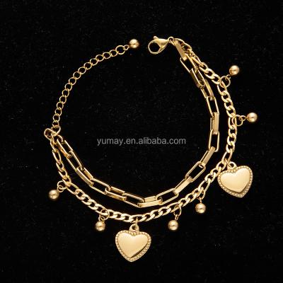 China FASHIONABLE High Quality Bible Proverbs Bracelet OT Closure Women Charm Heart Stainless Steel Pendant Bracelet for sale