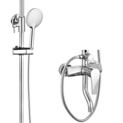 China With Slide Bar Good Quality Factory Directly Sanitary Ware Exposed Bath Faucets Bathroom Faucet Shower System Set for sale