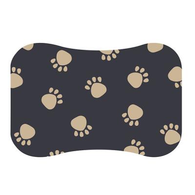 China PP EVA Waterproof Pet Anti Slip Eat Dinner Mat Print Dog Cat Feeding Mat for sale