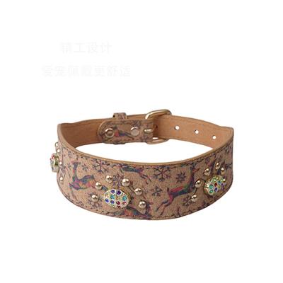 China Dogs Factory Direct Selling Pet Supplies Arabian Exotic Collar Small and Medium Dogs Travel Anti-lost for sale