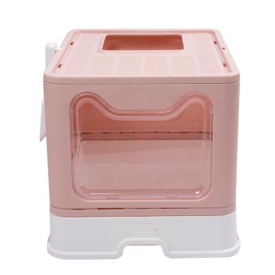 China Sustainable Drawer Type Collapsible Cat Litter Box Pet Cleaning Grooming Products Pet Toiletries for sale