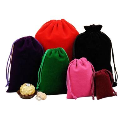 China Eco-Friendly Newly Released Large Large Velvet Fabric Drawstring Bag Extra Large Drawstring Bag With Custom Logo for sale