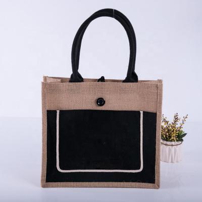 China Small Eco-friendly Printed White Plan Jute Mini Burlap Bags With Scratching Sublimation Blank Wholesale Cotton Burlap Bag for sale