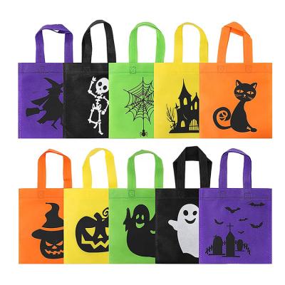 China Personal Custom Reusable Shopping Halloween Nonwoven Promotional Tote Bag Eco - Friendly For Party Gifts for sale