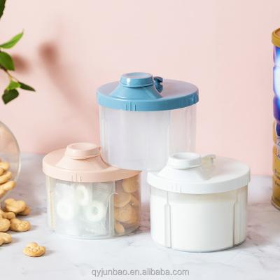 China Bestselling BPA Free Amazon Non Spill Baby Powder Milk Storage Box Stackable Container Outdoor Rotating Food Grade Formula Dispenser for sale