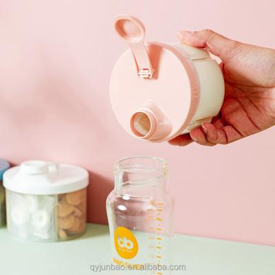 China Factory Wholesale Hot Selling Rotatable Baby Milk Powder Container Machine BPA PP Formula Eco-friendly Dispenser For Travel for sale