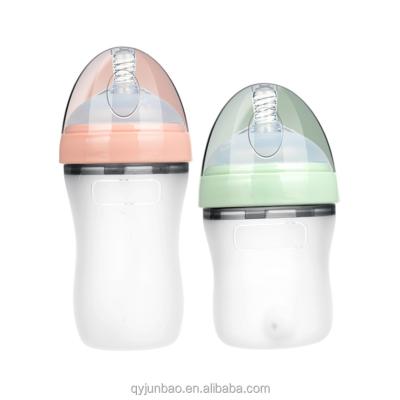 China BPA Free BPA Free Baby Feeding Bottles Food Grade Baby Breast Milk Bottle Manufacturer High Quality Silicone Baby Bottles for sale