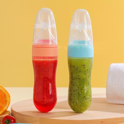 China 2022 BPA free factory hot cheap price sales soft flexible silicone baby products feeder spoon bottle babi bottle amazon for sale