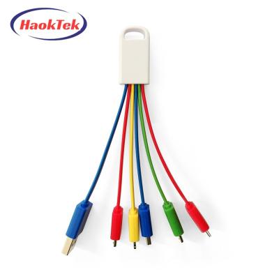 China MP3/MP4 Player Manufacture Price HAOKTEK China Customs Lead Logo Mobile Phone Charging 3 in 1 Cable for sale