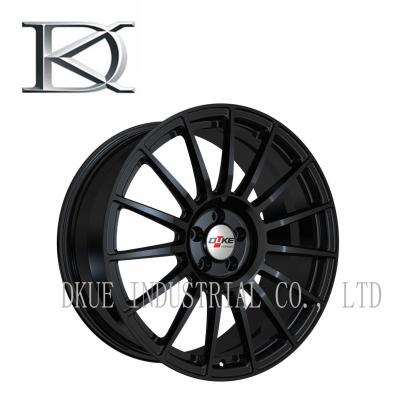 China Personalized Aluminum Racing Wheels 16 Spoke Black Chrome Rims Cool Styling for sale