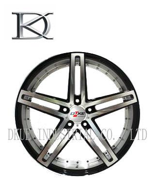 China Machined Deep Dish 5 Spoke Wheels / 8.5 X 19 Inch Deep Dish Wheels for sale