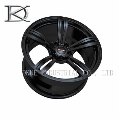 China Five Spoke Cast Concave Wheels / High Strength OEM Alloy Wheels Black for sale