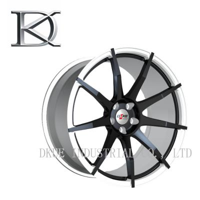 China Black Deep Dish Rims Replica Luxury Forged Wheels For Motorcycle 17 Inch for sale