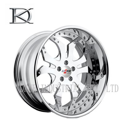 China Silver White One Piece Forged Wheels Forged Alloy Wheels For Racing Car for sale