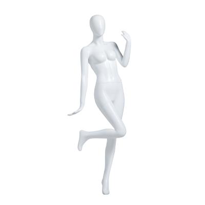 China Lifelike Full Body Female Mannequin Frosted Spray Paint Rose Gold Color for sale