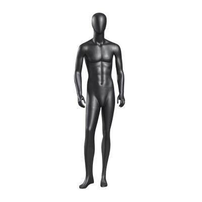 China Comfortable Standing Black Full Body Mannequin Men For Clothes Store for sale