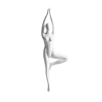 China Natural Curve Mannequin Yoga Pose Heat Resistant Fitness Mannequin For Clothing Shop for sale