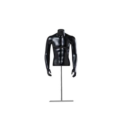 China Black White Muscle Headless Male Mannequin For Clothing Shop Showcase for sale