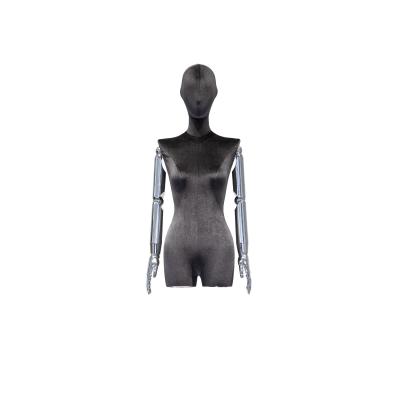 China Electroplated Arms Half Body Display Mannequin Female With Multiple Colors for sale