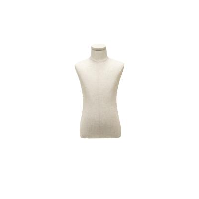 China Fashionable White Half Mannequin Male 63CM Hip For Clothing Clearly Displayed for sale