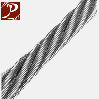 China Factory FABRICATION Supply 6x36 Galvanized or Stainless Steel Wire Rope for sale