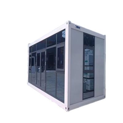 China Contemporary Prefab Modern Glass Prefab Aluminum Expandable Container Porch Sun Room Luxury Residential Caravan for sale