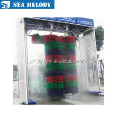 China Computer Control Stainless Electric Rollover Car Wash Machines For Bus With Brushes for sale